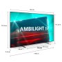 ЧИСТО НОВ 65" OLED Philips 65OLED718, 65" (164 см) Smart 4K UltraHD, 24м. гаранция Модел 2023 година, снимка 5