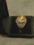 Сребърен пръстен с тигрово око филигран, снимка 5