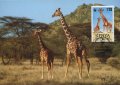 Кения 1989 4 броя Карти Максимум - WWF