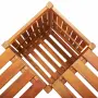 vidaXL Градинска ъглова пейка с плантер, 117x117x40 cм, акация масив, снимка 7
