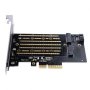 M.2 NVME PCI-Express карта Orico PDM2 32 Gbps/NVMe и до 6Gbps/SATA protocol 4TB, снимка 1