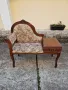 Прекрасна антикварна френска барокова салонна пейка , снимка 1