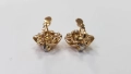 Златни дамски обеци с диаманти , снимка 6