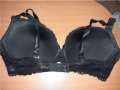 Луксозен сутиен черна дантела и сребристо 80 Д, снимка 4
