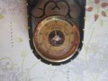 Уникален барометър с термометър кован бронз, снимка 3