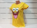 Нова дамска тениска с дигитален печат Спондж боб, снимка 7
