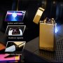 Луксозна ветроустойчива електронна запалка на ток за пури лула подарък, снимка 1 - Запалки - 29092439