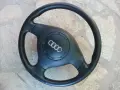 Волан трилъчев, кожен с айр-бег - Audi A3,A4,A6 и други ! , снимка 2