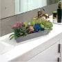 5414 Реалистична саксия с изкуствени сукулентни растения, 23 см, снимка 1