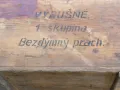 Оригинал Чешки Военен Дървен САНДЪК 75x44x37 см Контейнер Експлозиви Барут ČSSR Ракла с Капак БАРТЕР, снимка 6