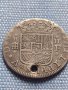 Сребърна монета 2 реала Филип пети Сеговия Испания 13780, снимка 1