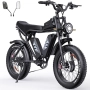 Електрически велосипед YVY C20Max (Q20 Pro) – 2000W, 40Ah, с две батерии, 20” Fatbike, снимка 5