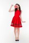 Дълга червена дамска рокля празнична официална, снимка 1 - Рокли - 37713814