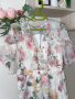 Разкошна нова  дълга елегантна феерична рокля флорален принт нежни цветя волани къдри , снимка 8