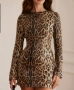 Дамска модерна рокля в леопардов цвят , снимка 8