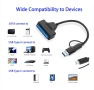 Адаптер USB 3.0 към SATA HDD SSD 2.5/3.5 инча със захранващ адаптер 10TB, снимка 4
