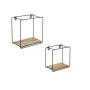 Комплект декоративни рафтове Mercado Trade, За стена, 2бр., Квадратни, снимка 2