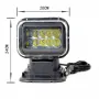 Боен LED фар с дистанционно 50W 12V-24V, снимка 5