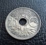 Стара монета 25 сантима 1938 г. Франция-красива !, снимка 4