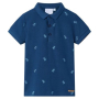 Детска поло тениска, тъмносиня, 104（SKU:11955, снимка 1 - Детски Блузи и туники - 44776648