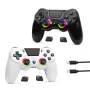 2бр. безжични гейм контролери за PS4/PC с RGB и вибрации, снимка 2