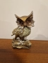 Декоративна статуетка „Бухал на дървено трупче“, снимка 1