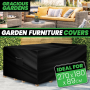 Gracious Gardens Ратанови калъфи за градински мебели, водоустойчиви, UV защита, 270x180x89cm, снимка 6