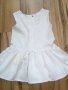 Сатенена бяла рокличка, снимка 1 - Детски рокли и поли - 29439735