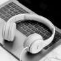 Слушалки Hoco W21 с кабел, Тип On-ear, Сгъваеми, Hi-Fi Стерео, Бели, снимка 1