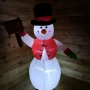 Снежен човек,надуваем,LED светлини,многоцветен, снимка 5