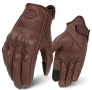 Мотоциклетни ръкавици, кожени, за колоездене, ръкавици за езда с цели пръсти, снимка 1