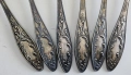 Посребрени лъжици за хранене, МНЦ, СССР, мелхиор, 18 см., снимка 7