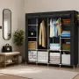 Сгъваем текстилен гардероб XXL 175x45x170cm – просторен, здрав и практичен, снимка 2