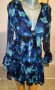 Елегантна рокля в синьо на Asos р-р М , снимка 1 - Рокли - 42614526