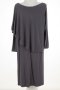 Дълга двупластова рокля в сиво Maristel - 2XL, снимка 3