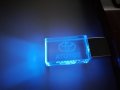 Светеща УСБ USB flash флаш памет стъкло с емблема на марка кола автомобил джип мотор + Подарък, снимка 2