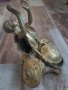 бронзова статуетка масив африкански музикант   19/1, снимка 6