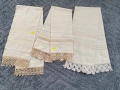 Големи месали от автентични платове с ръчно плетена дантела, снимка 1