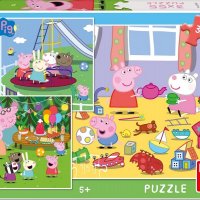 Пъзел PEPPA PIG на ваканция – 3х55 части Код: 99592, снимка 1 - Игри и пъзели - 37391486