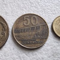 Монети . Парагвай.  1 , 50 , 100 ,500  гуарани. 4 бройки, снимка 4 - Нумизматика и бонистика - 42618001