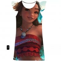 Детска 3D рокля Moana за момичета, 8цвята - 023 , снимка 7 - Детски рокли и поли - 37612333