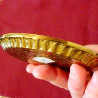 Нова позлатена бронзова чиния от Hertie. , снимка 4 - Чинии - 30105094