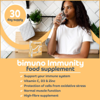 Bimuno 4-в-1 пребиотик: витамин D3, C и цинк Подкрепа за имунната система, вегетарианска, за 1 месец, снимка 3 - Хранителни добавки - 44742259
