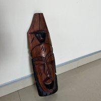 Дървена маска от плътно дърво, снимка 2 - Декорация за дома - 42497291
