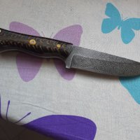 Нож от дамаскка стомана, снимка 4 - Ножове - 33910799