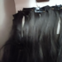 60 см Екстейшан коса омбре черно и руса с черна , снимка 3 - Аксесоари за коса - 36532627