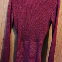 Дамска блуза с ламе, снимка 4 - Блузи с дълъг ръкав и пуловери - 44573030
