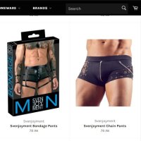 SvenJoyment Chain Pants мъжки полубоксер с верижка странично, снимка 5 - Бельо - 40352798