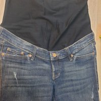 Накъсани дънки за бременни H&M MAMA Skinny High Rib р-р 36, снимка 7 - Дрехи за бременни - 35383129