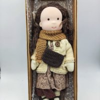 Waldorf Doll Ръчно изработена плюшена кукла, пълнена плюшена щастлива кукла изненада подарък парца, снимка 3 - Плюшени играчки - 40448424